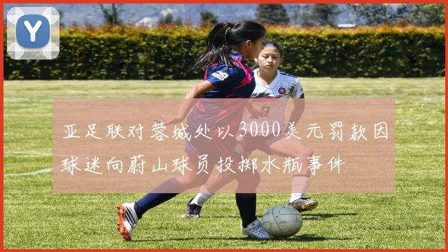 亚足联对蓉城处以3000美元罚款因球迷向蔚山球员投掷水瓶事件