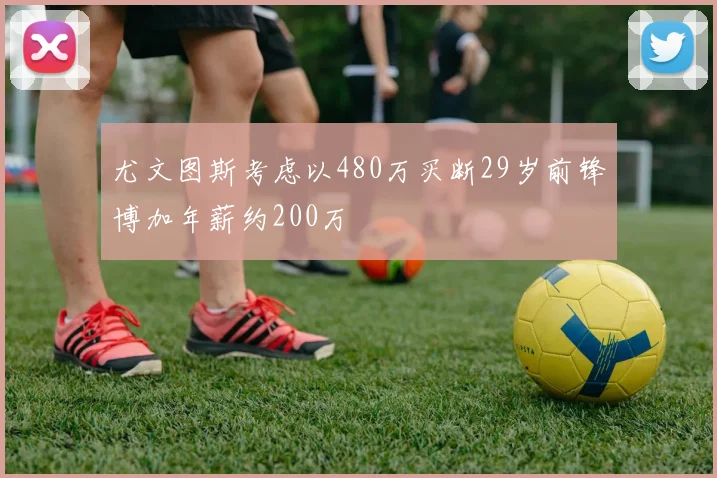 尤文图斯考虑以480万买断29岁前锋博加年薪约200万